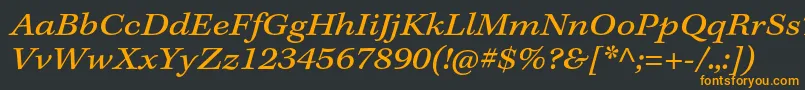 KeplerstdExtitcapt Font – Orange Fonts on Black Background