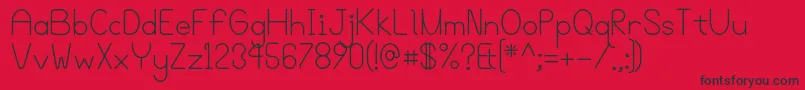 Bgrovealt Font – Black Fonts on Red Background