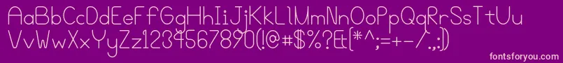 Bgrovealt Font – Pink Fonts on Purple Background