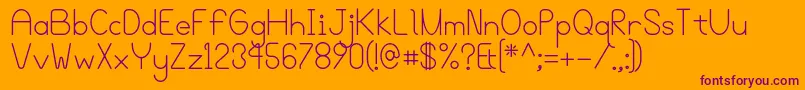 Bgrovealt Font – Purple Fonts on Orange Background