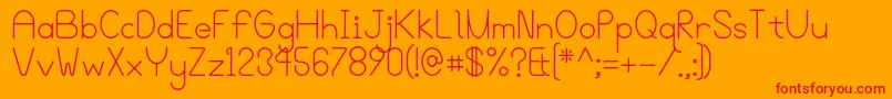 Bgrovealt Font – Red Fonts on Orange Background