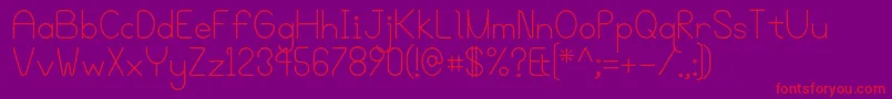 Bgrovealt Font – Red Fonts on Purple Background