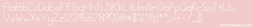 Bgrovealt Font – White Fonts on Pink Background
