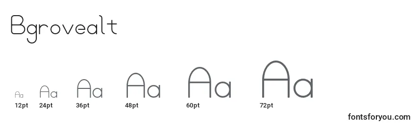 Bgrovealt Font Sizes