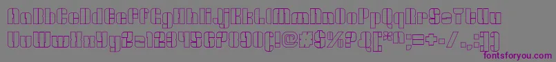 OrangeroyaleOpenoutline Font – Purple Fonts on Gray Background