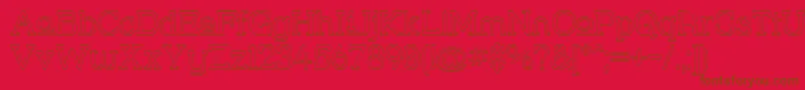 Strslupo Font – Brown Fonts on Red Background
