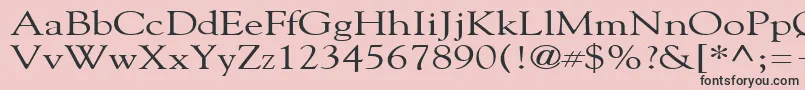 GildebroadRegular Font – Black Fonts on Pink Background