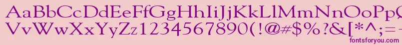 GildebroadRegular Font – Purple Fonts on Pink Background