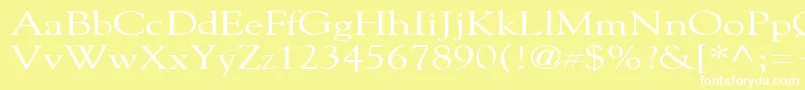 GildebroadRegular Font – White Fonts on Yellow Background