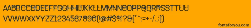 TamettePunkdomed Font – Black Fonts on Orange Background