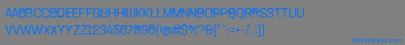 TamettePunkdomed Font – Blue Fonts on Gray Background