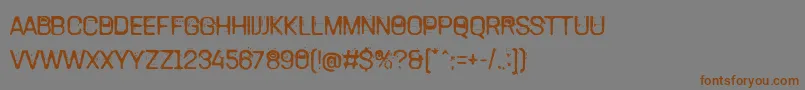 TamettePunkdomed Font – Brown Fonts on Gray Background