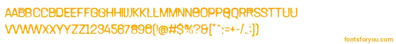 TamettePunkdomed Font – Orange Fonts on White Background