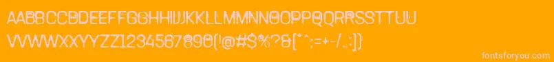TamettePunkdomed Font – Pink Fonts on Orange Background