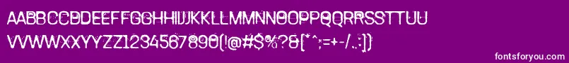 TamettePunkdomed Font – White Fonts on Purple Background