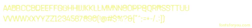 Шрифт TamettePunkdomed – жёлтые шрифты