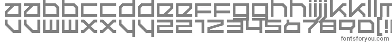 フォントQuer – 白い背景に灰色の文字