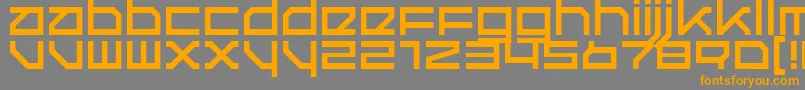 Fonte Quer – fontes laranjas em um fundo cinza