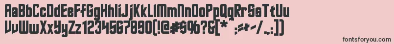 RoddenberryBold Font – Black Fonts on Pink Background