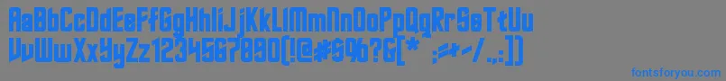 RoddenberryBold Font – Blue Fonts on Gray Background