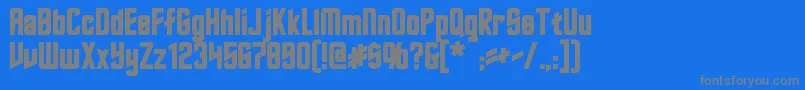 RoddenberryBold Font – Gray Fonts on Blue Background