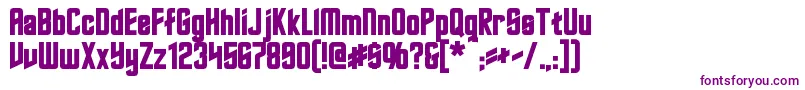 RoddenberryBold Font – Purple Fonts on White Background