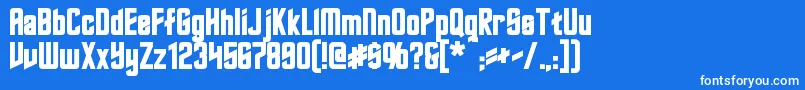 RoddenberryBold Font – White Fonts on Blue Background