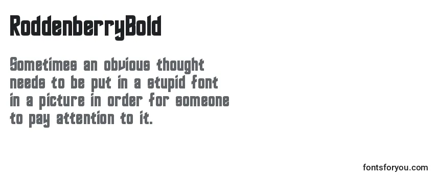 RoddenberryBold Font