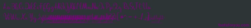 Шрифт 03StreetlightDemoVersion – фиолетовые шрифты на чёрном фоне