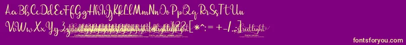 03StreetlightDemoVersion Font – Yellow Fonts on Purple Background