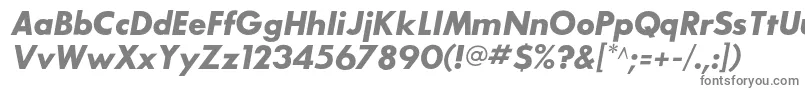 フォントSansserifbldflfItalic – 白い背景に灰色の文字