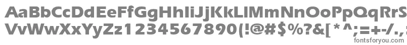 フォントErieb – 白い背景に灰色の文字
