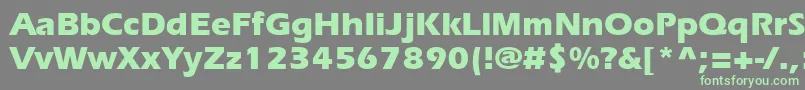 Erieb-Schriftart – Grüne Schriften auf grauem Hintergrund