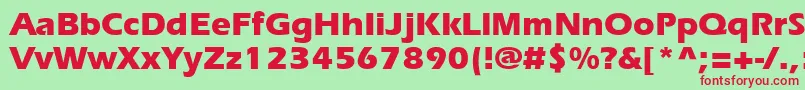 Erieb Font – Red Fonts on Green Background