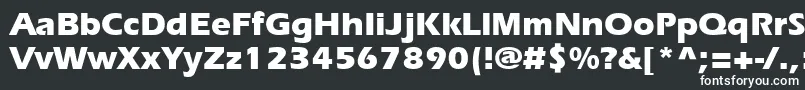 Erieb-fontti – valkoiset fontit mustalla taustalla