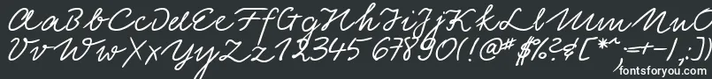 Шрифт LinotypeElisaBold – белые шрифты