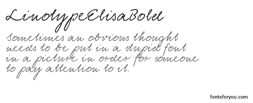 LinotypeElisaBold-fontti