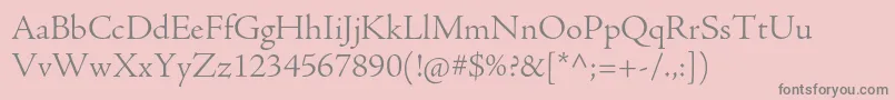 Шрифт AjensonproLtsubh – серые шрифты на розовом фоне