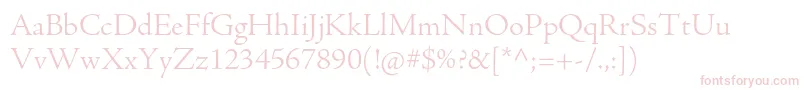 AjensonproLtsubh Font – Pink Fonts on White Background