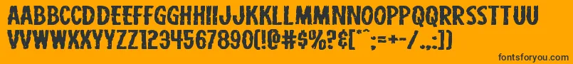 Carnivalcorpsextraexpand Font – Black Fonts on Orange Background