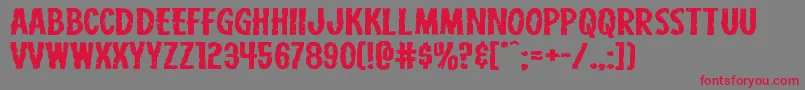 Carnivalcorpsextraexpand Font – Red Fonts on Gray Background