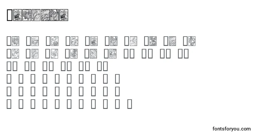 Шрифт Sealife (82893) – алфавит, цифры, специальные символы