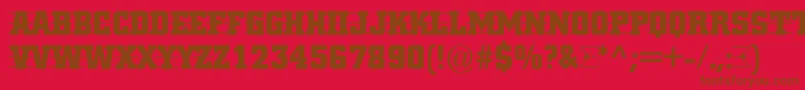 ACitynovattd3strcmb Font – Brown Fonts on Red Background