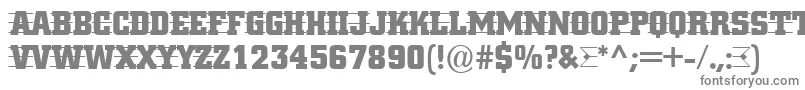 Шрифт ACitynovattd3strcmb – серые шрифты на белом фоне