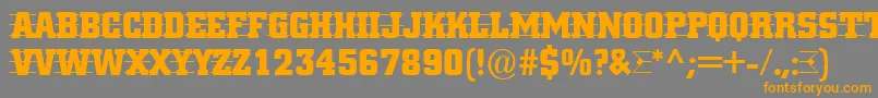 ACitynovattd3strcmb Font – Orange Fonts on Gray Background