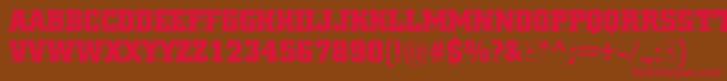 ACitynovattd3strcmb Font – Red Fonts on Brown Background
