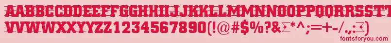 ACitynovattd3strcmb Font – Red Fonts on Pink Background