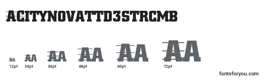 Größen der Schriftart ACitynovattd3strcmb