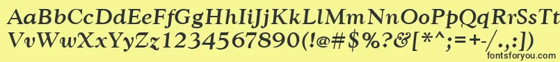 More about GoudytmedItalic Font GoudytmedItalic Font – Black Fonts on Yellow Background