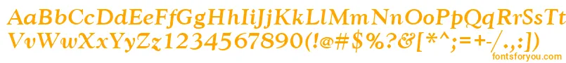GoudytmedItalic Font – Orange Fonts on White Background